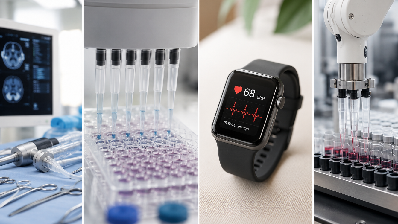 Branchen: Medtech, Diagnostik, Wearables, Laborautomation
